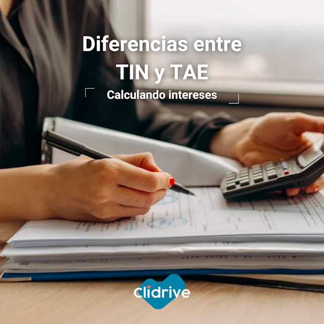 Diferencias entre TIN y TAE. Clidrive explica las diferencias entre estos tipos de intereses. Clidrive te conecta con entidades financieras para conseguir dinero en las mejores condiciones usando tu coche como aval. 